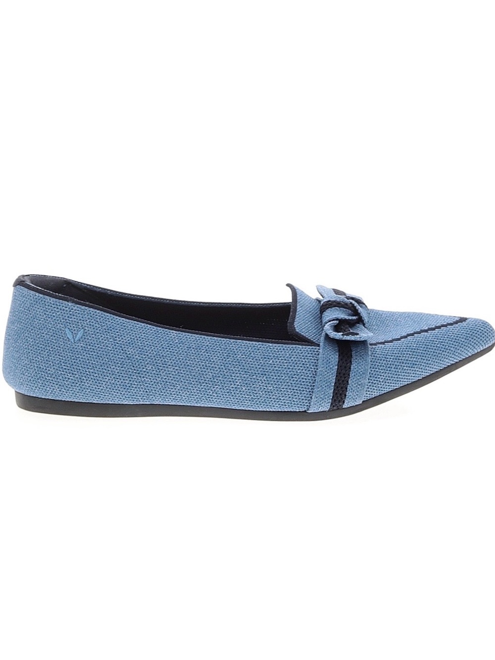 VIVAIA Pointed Toe Bow Loafers (Michelle 2.0) Denim Navy - Picture 6 of 7